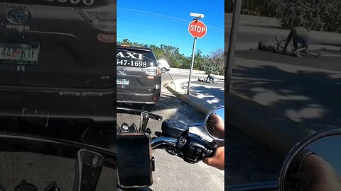 guy falling off his bike during Zombie Bike Ride