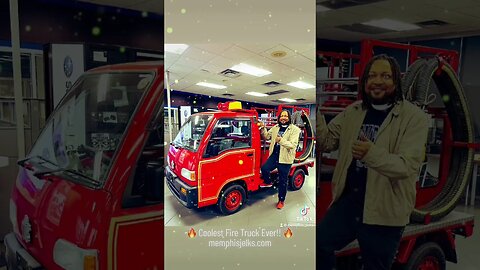 🔥 Coolest Fire Truck Ever!! 🔥 #subaru #firetruck #japan #classic #thememphisjelksshow