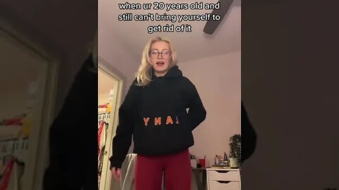 when ur 20 years old and still can't bring yourself to get rid of it Video By avamcmahonn #Shorts