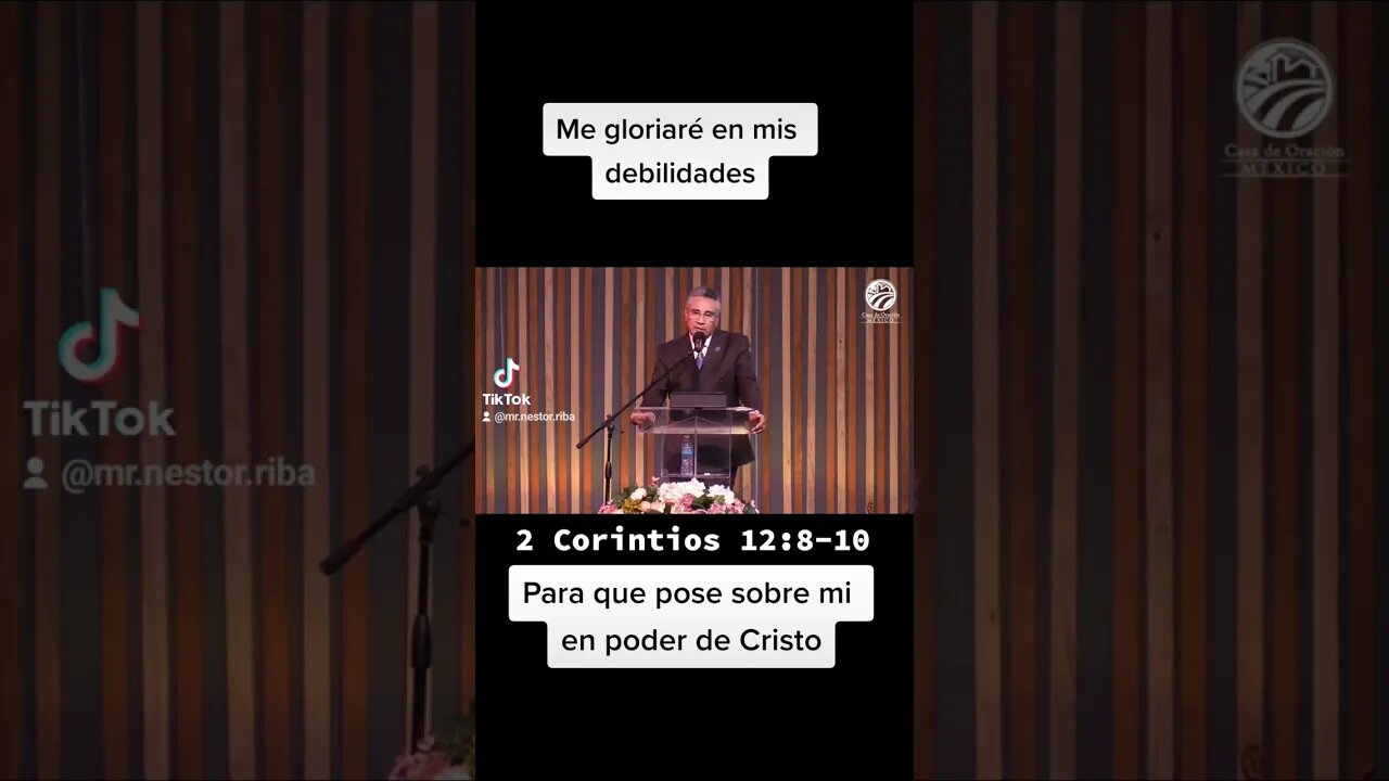 El poder Dios se perfecciona en nuestra debilidad. Chuy Olivares