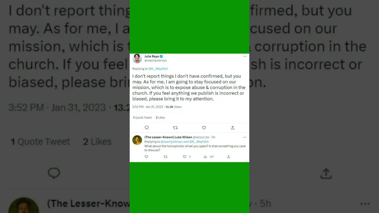 What's going on with Julie Roys?