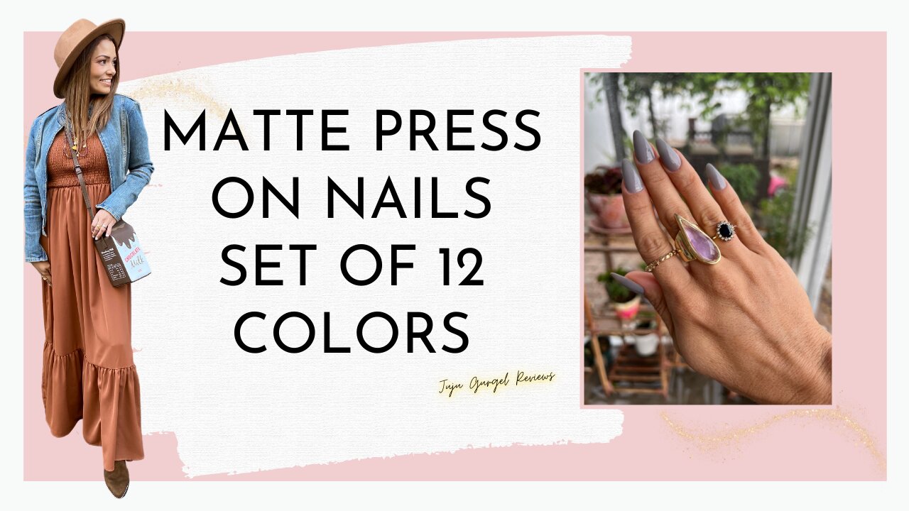 Matte Press on nails set of 12 colors review