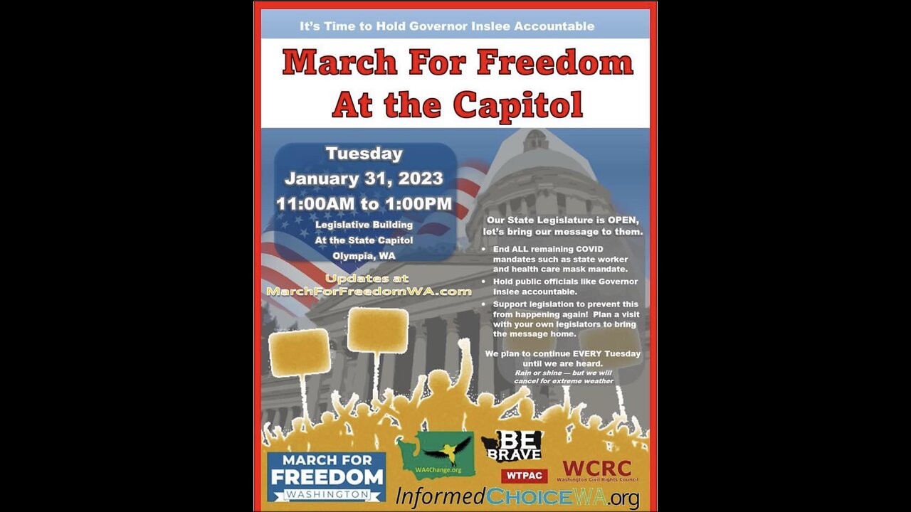 March for Freedom at the Capitol (WA State)