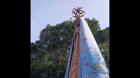 MONUMENTO PADROEIRA MIRANTE NOSSA SENHORA APARECIDA CONCEIÇÃO EM MONGAGUA SP BRASIL #shorts