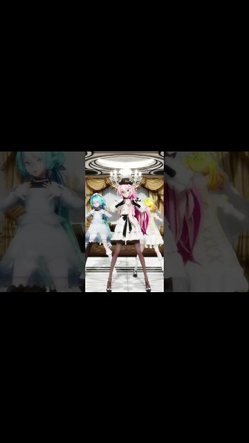 🅼🅼🅳 Elegant Hatsune Miku, Megurine Luka & Kagamine Rin [Vocaloid] ほこりよけダンス