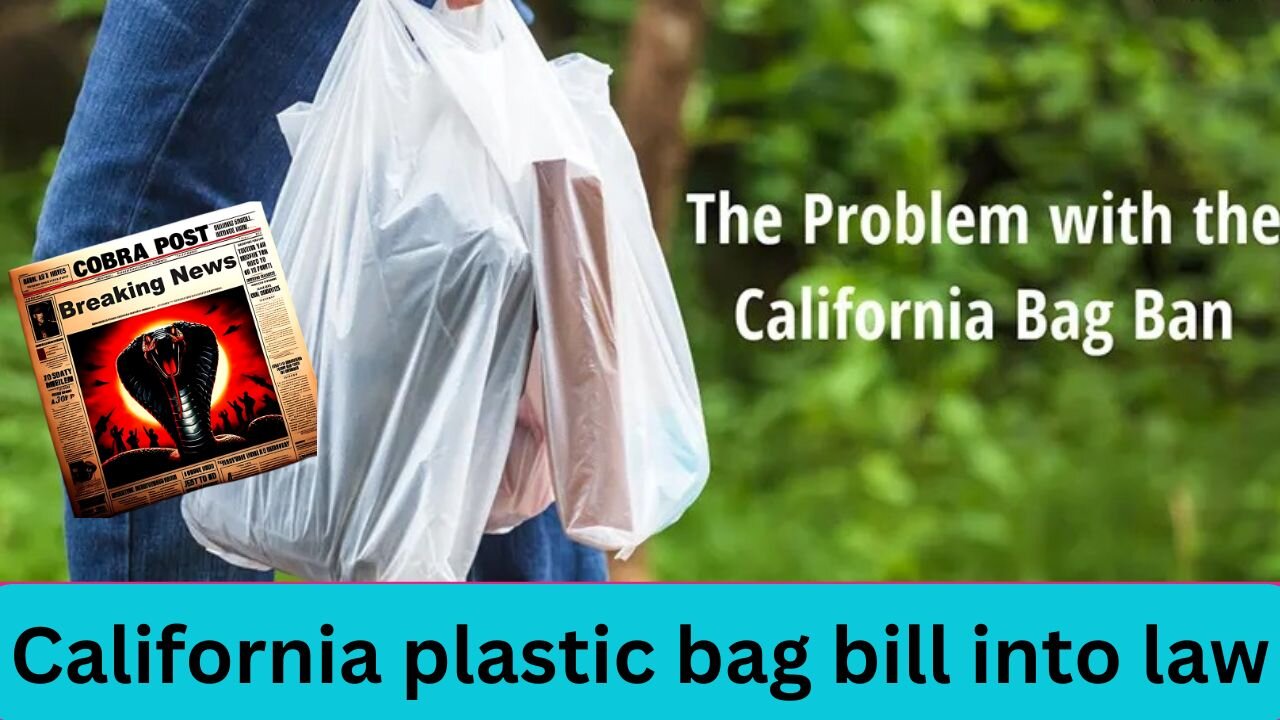 California Governor signs plastic bag bill into law