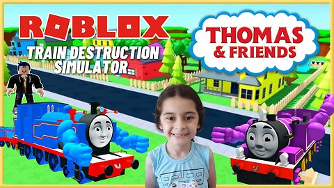 JOGANDO ROBLOX / THOMAS AND FRIENDS TRAIN DESTRUCTION SIMULATOR