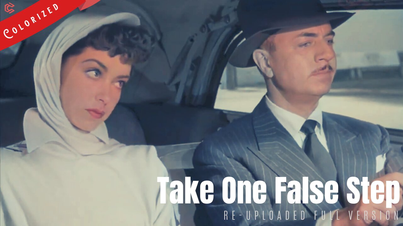 Take One False Step - 1949 - film noir crime | Colorized | Full Movie |