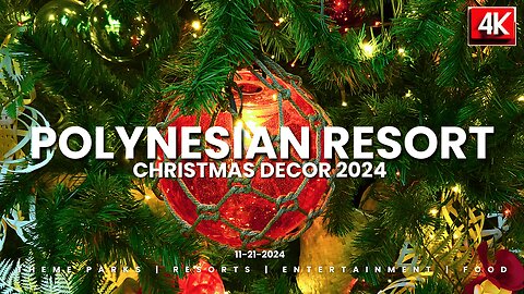 Disney's Polynesian Resort Christmas Decorations for 2024