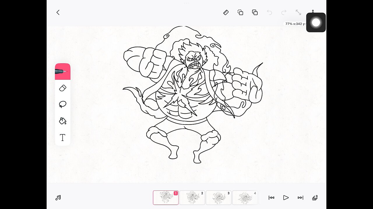 Luffy gear 4 animation