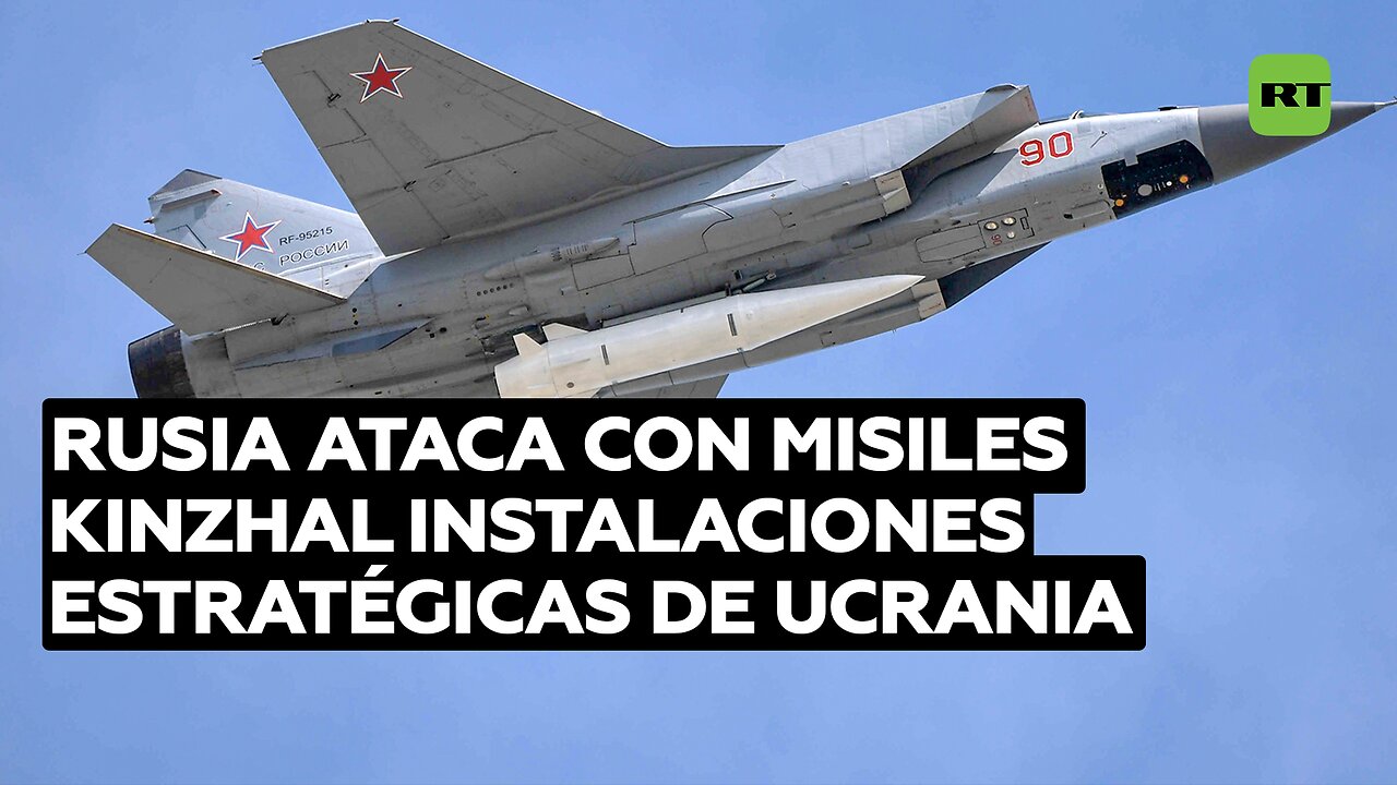 Rusia ataca con misiles Kinzhal instalaciones estratégicas de Ucrania