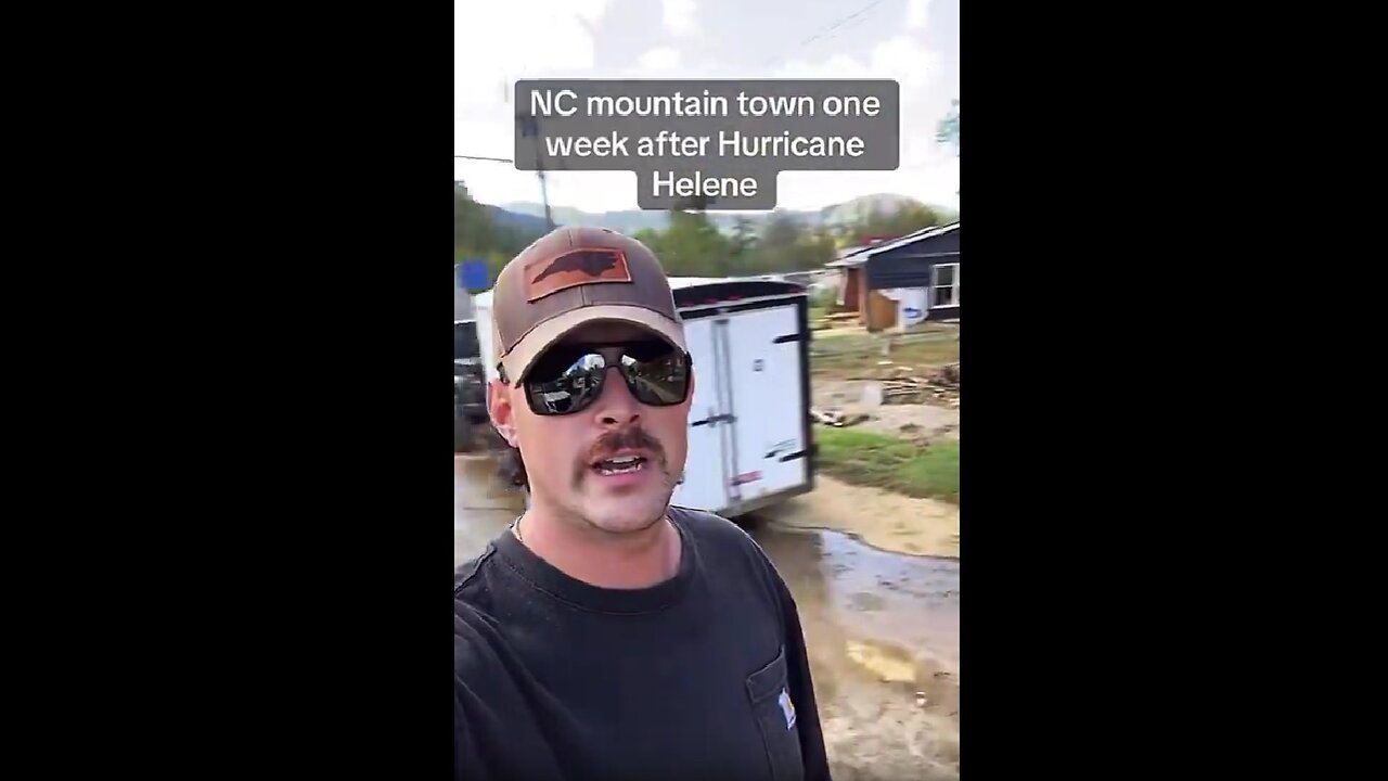 Man in Swannanoa, North Carolina says one week after Hurricane Helene it...