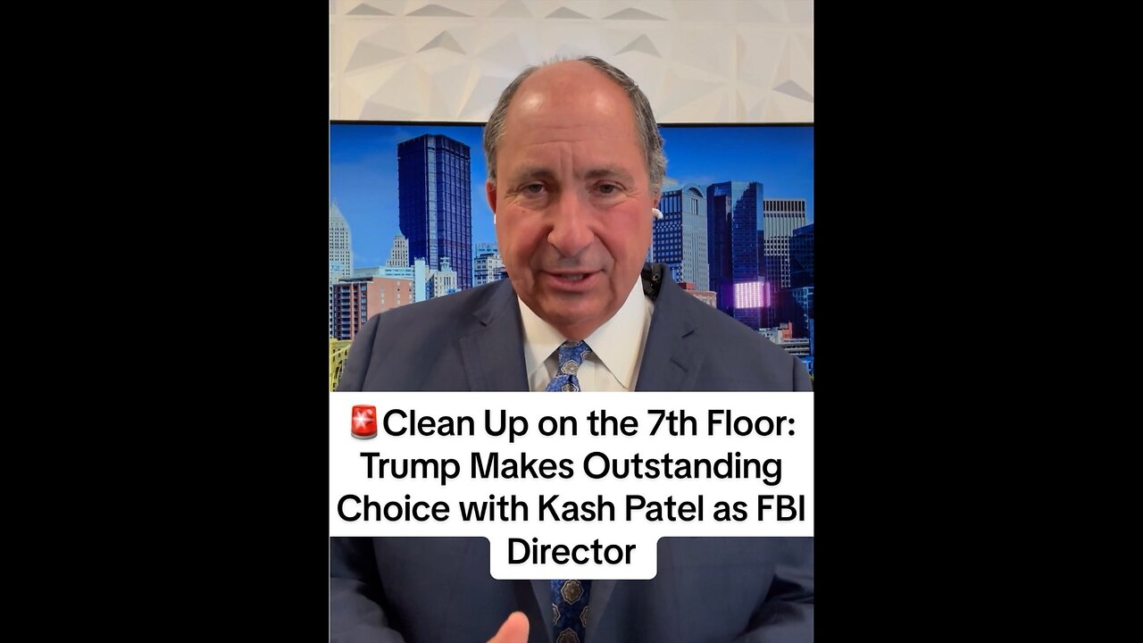 🚨Clean Up on the 7th Floor: Trump Makes Outstanding Choice with Kash Patel as FBI Director