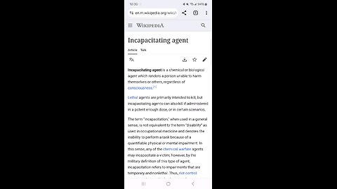 Wikipedia.org - Incapacitating agent