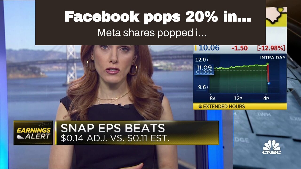 Facebook pops 20% in afterhours…