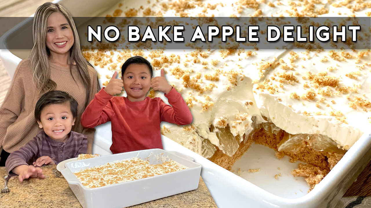 THIS WAS A HUGE CROWD PLEASER USING CANNED APPLE PIE FILLING𤫠| NO BAKE APPLE DESSERT