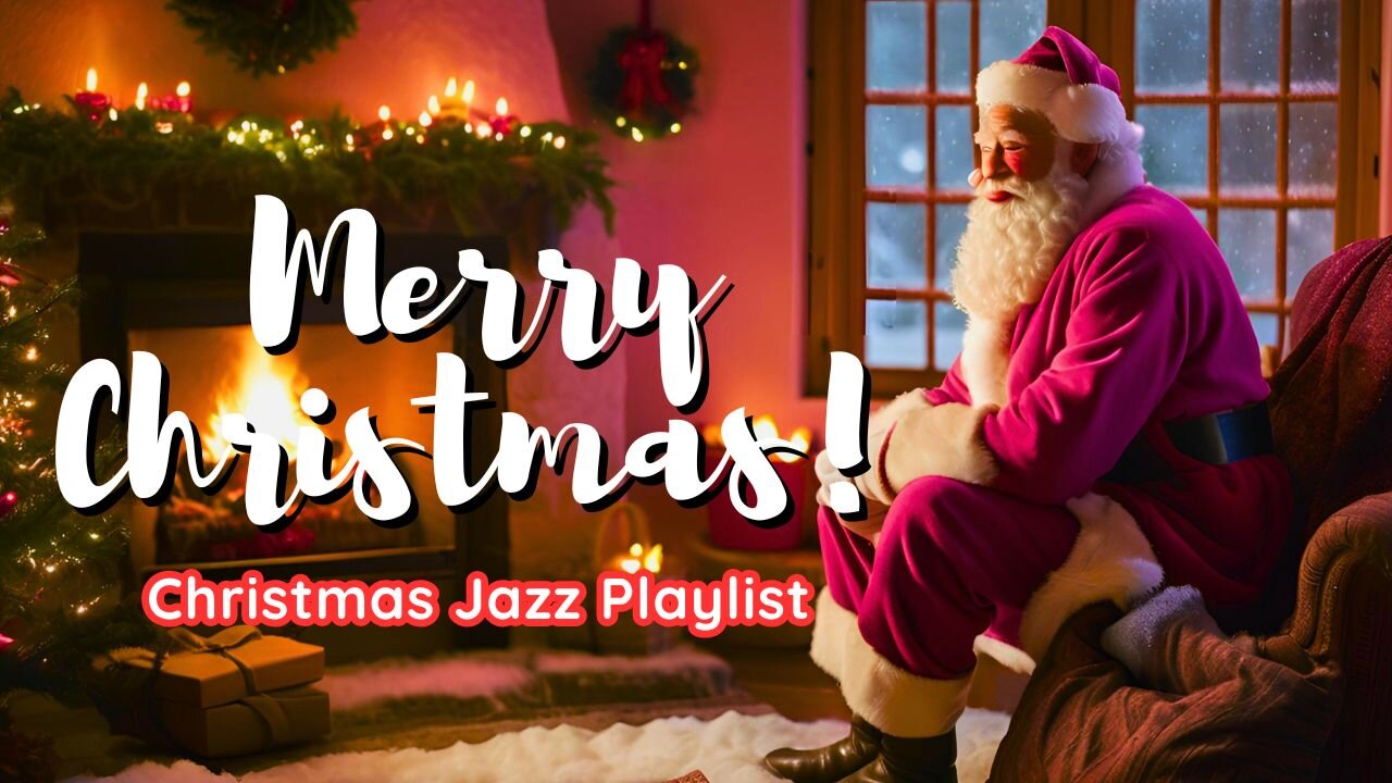 Christmas Magic Jazz: Cozy Fireplace Vibes with Santa's Charm 🎄🎅