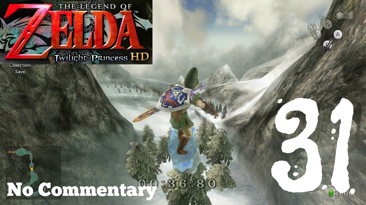 The Legend of Zelda Twilight Princess HD - Ep31 Snowboarding, Poes & Hearts No Commentary