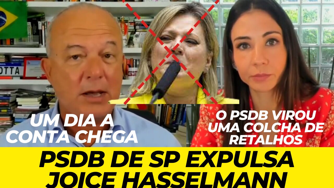 Diretório municipal do PSDB de SP expulsa Joice Hasselmann. SERÁ QUE VAI PARA O PT? O QUE VC ACHA?