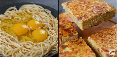 SPAGHETTI OMELETTE RECIPE - NEW RECIPE OMELETTE - N'Oven Foods