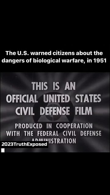 The U.S. WARNED Citizens About The Dangers Of Biological WARFARE, in 1951
