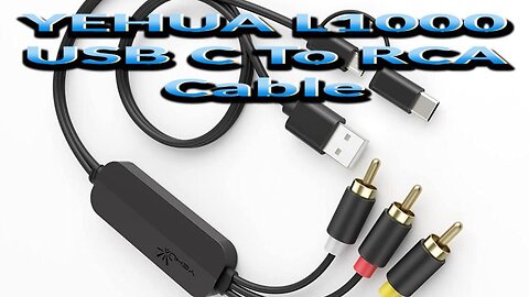 Yehua USB C to RCA Adapter for Android/iPad Fun.