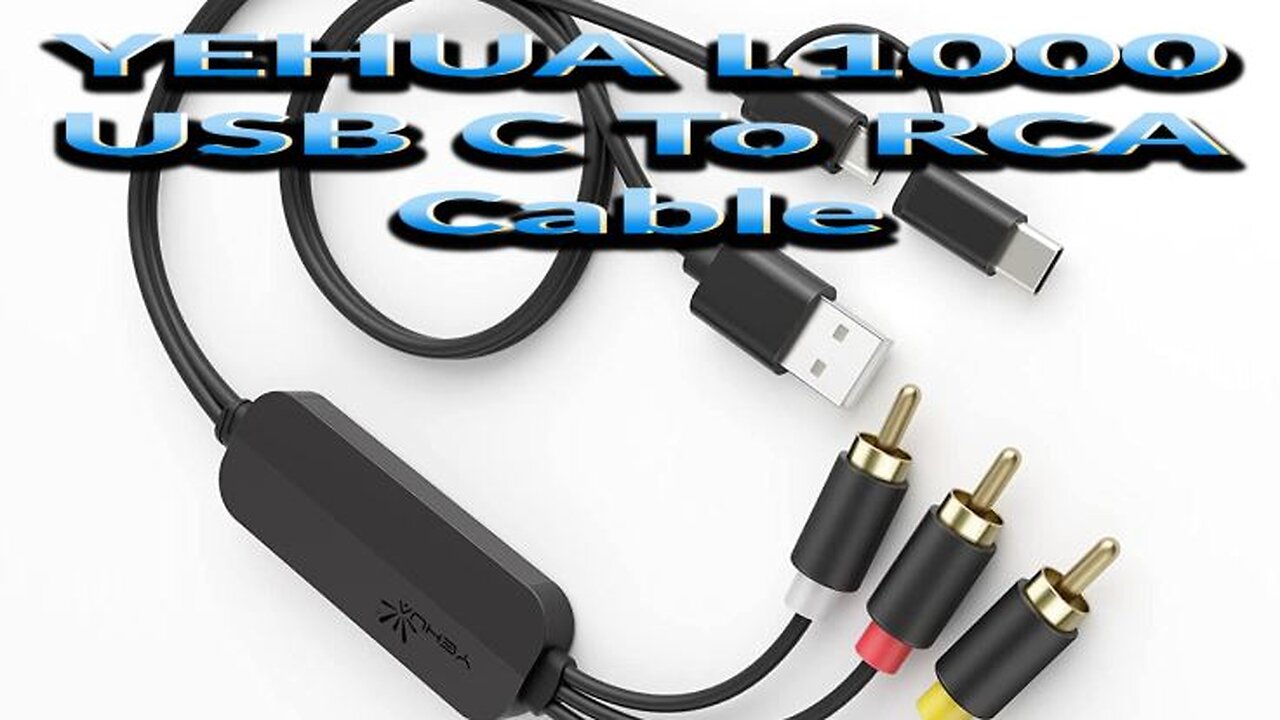 Yehua USB C to RCA Adapter for Android/iPad Fun.