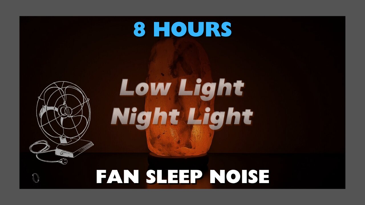 8 HOURS of FAN SOUND for Sleep and Relaxation with Digital Night Light