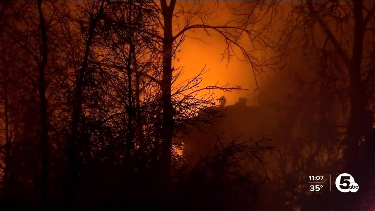 50-car train derailment causes big fire, evacuations in Ohio