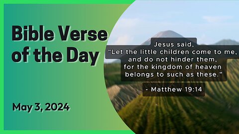 Bible Verse of the Day: May 3, 2024