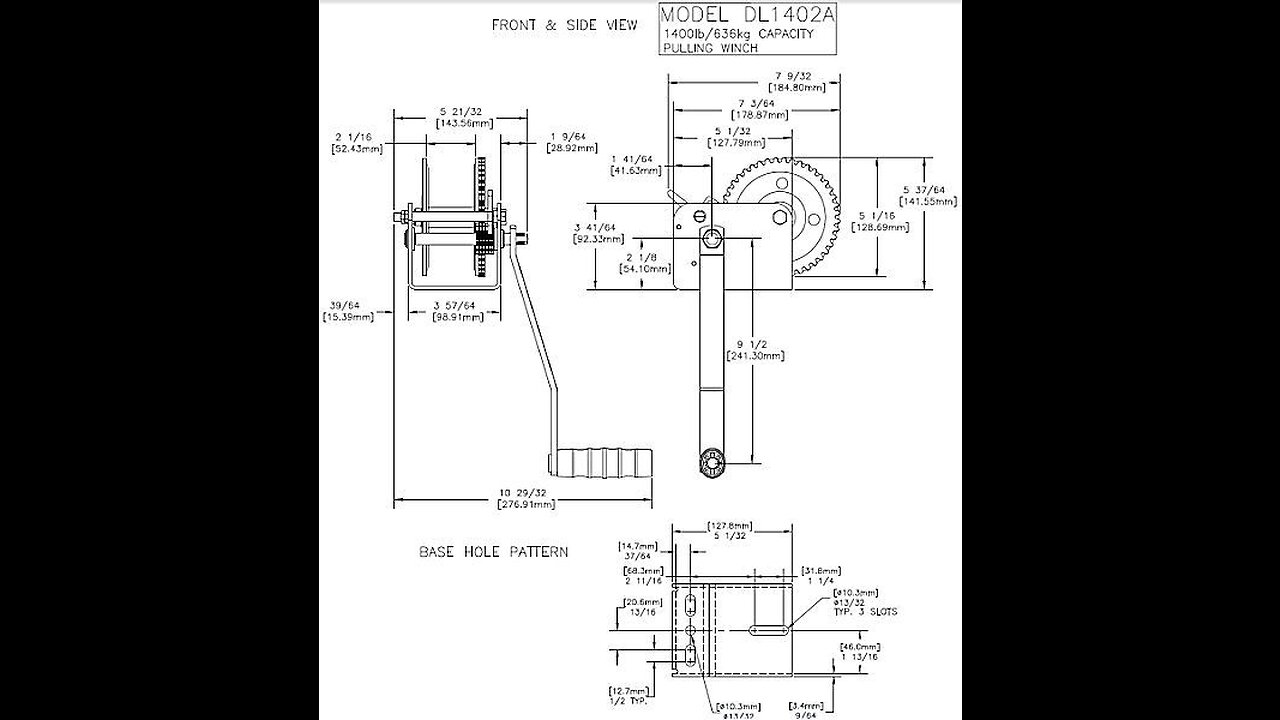 Dutton-Lainson Company DL1402A Pulling Ratchet Winch