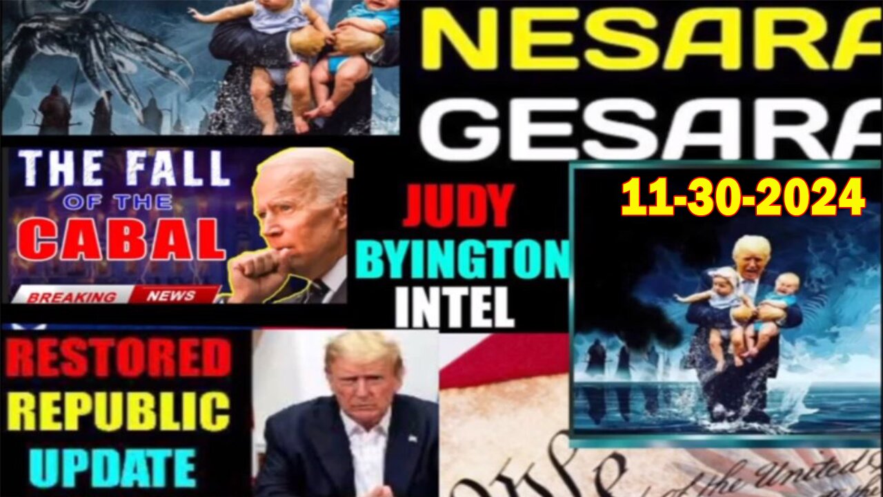 Judy Byington Update as of Nov 30, 2024 - 100 K NATO ‘Peace Troops’, Russia/Ukraine War,Sneak Attack