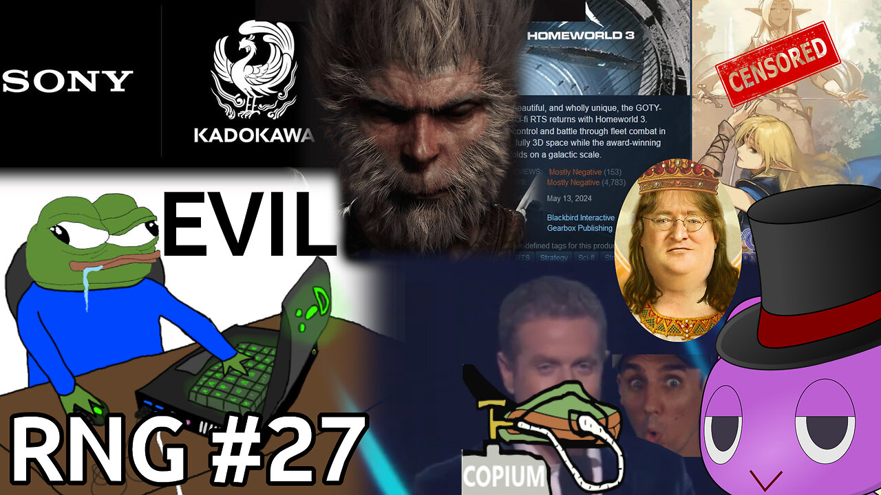 Gamers are EVIL! The Game Awards drama! Nintendo's lawsuit spree! Sony + Kadokawa & more! - RNG#27