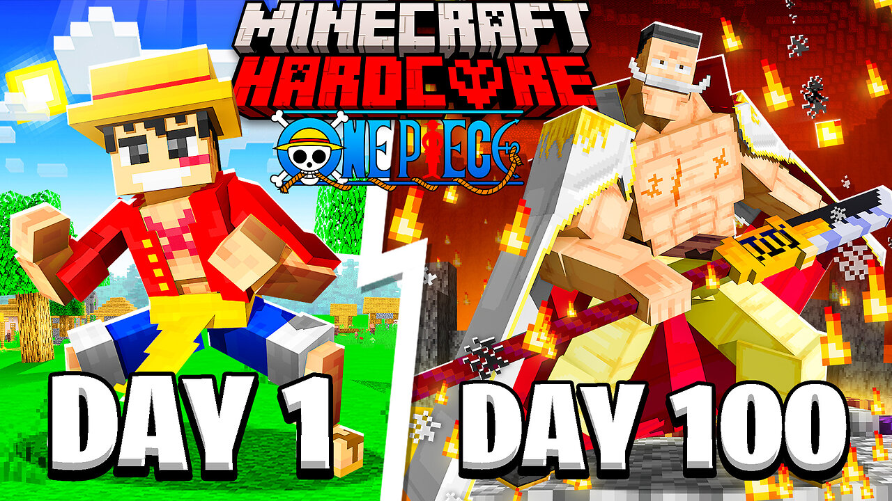 I Survived 100 days In One Piece Minecraft...Here's what Happened