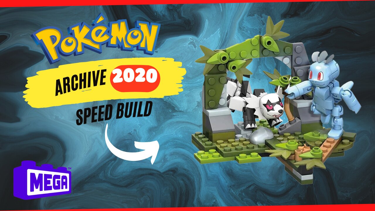 Machop and Zigzagoon Pokémon MEGA CONSTRUX 2020 Speed Build