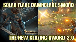 AC Valhalla | Fallen Hero Armor Set, Blazing Sword + Dawnblade Sword | FIERY PROJECTILE GAMEPLAY