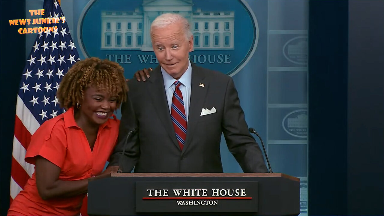 Mumbling Biden surprises himself & reporters with 1st-ever press briefing appearance confirming that he's been destroying the country together with Kamala: "She was a major player in everything we've done."