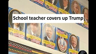 School teacher covers Trump on president wall