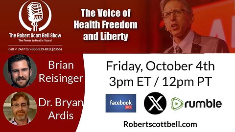 Brian Reisinger, The Disappearing American Farmer, American Inflammatory Diet, Dr. Bryan Ardis, Moving Beyond COVID Lies - The RSB Show 10-4-24