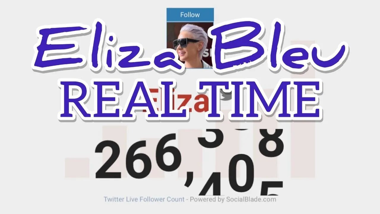 Eliza Bleu REAL TIME Twitter Following Social Blade to LoFi Beats