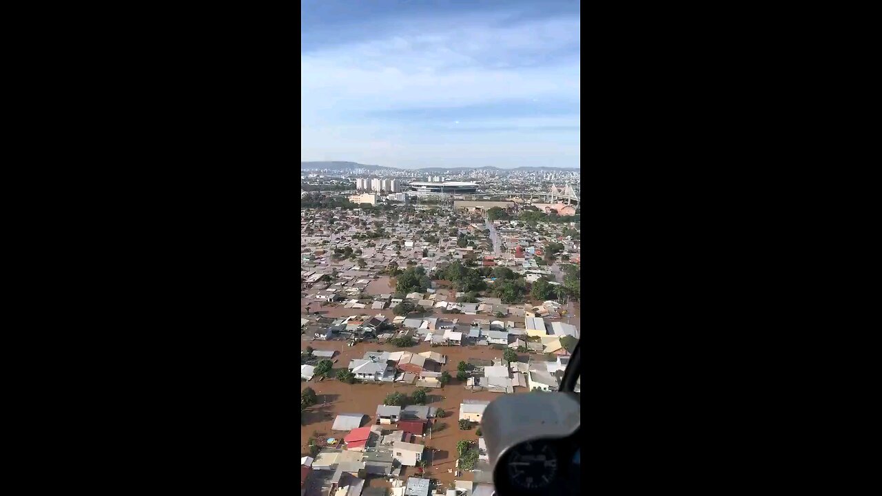 Porto Alegre,Brazil,during the flooding