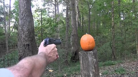 Pumpkin Carving With a Desert Eagle