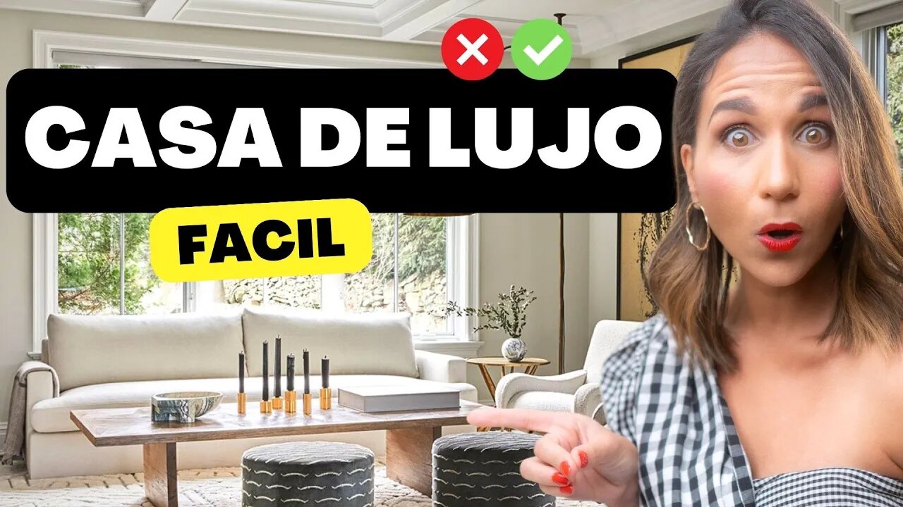 Transforma tu Casa en un Espacio de LUJO | TOP 12 Tips Diseño de Interiores Elegante y Lujoso