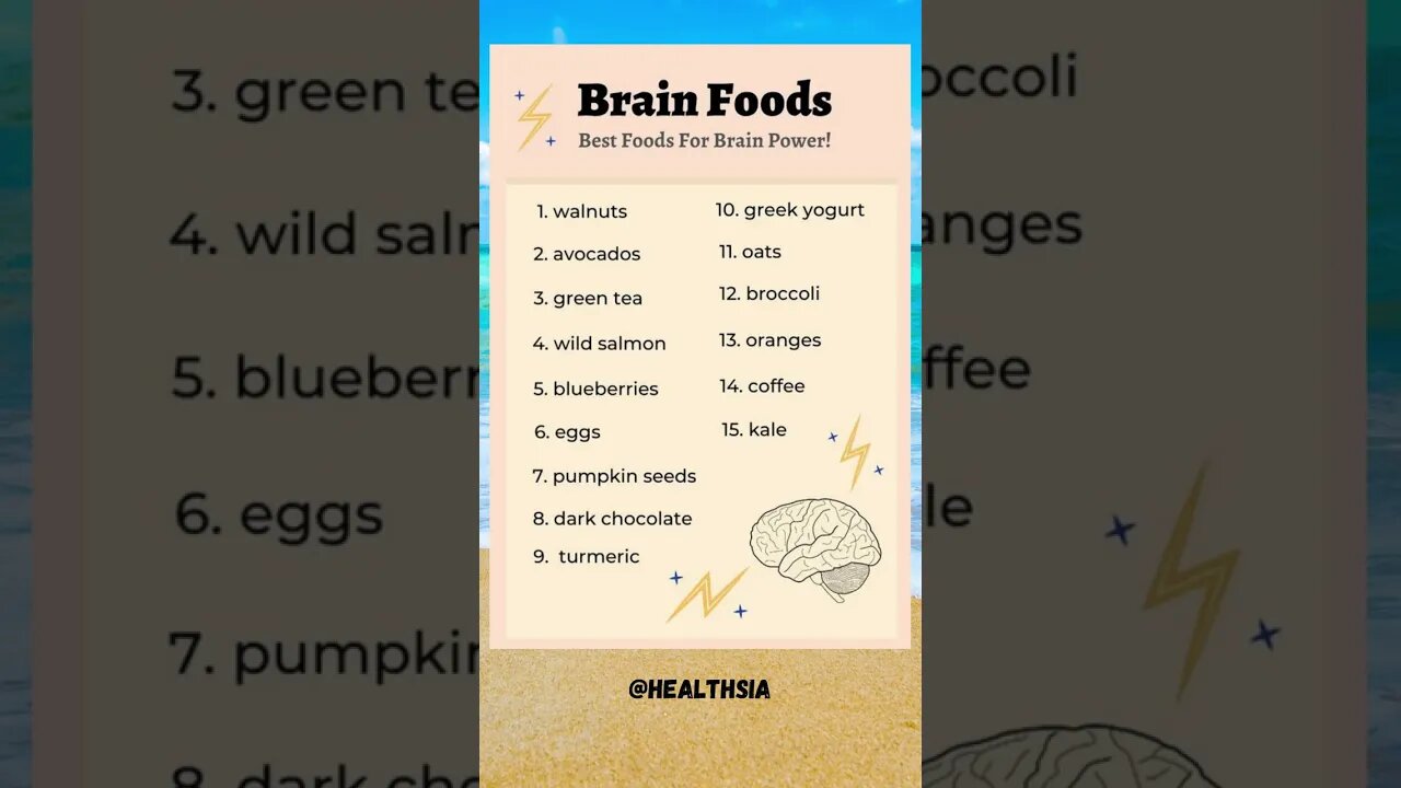 Brain Food: Best Food for brain power