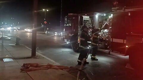 Boston Fire Department responding to 1220 Blue Hill Ave investigating a call