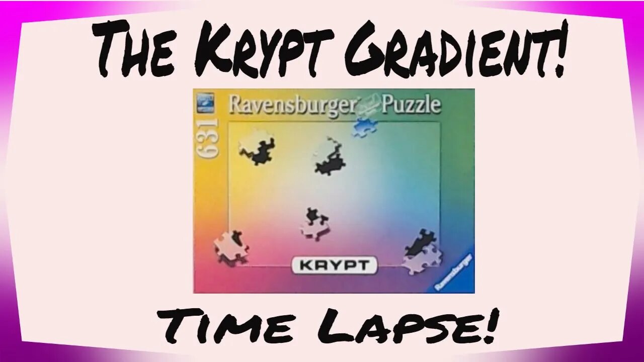 The Krypt Gradient Puzzle By Ravensburger Time Lapse!