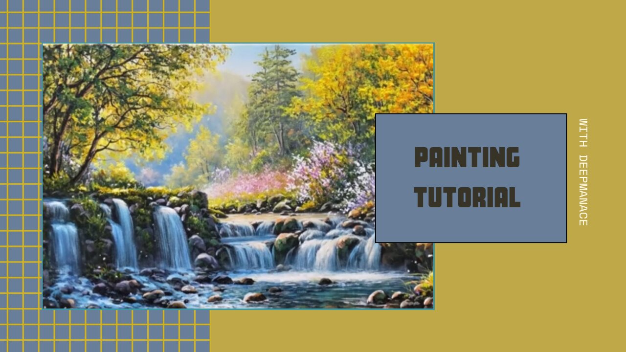 Landscape Painting Tutorial by Deepmanace