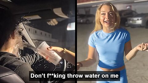 Woman Pours Water On Man For TikTok Then INSTANTLY Regrets It...