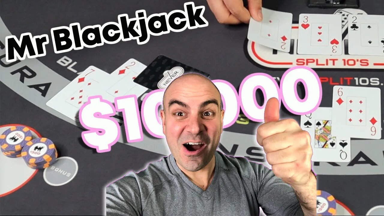 Mr Blackjack Crushes it again - Big Blackjack Win