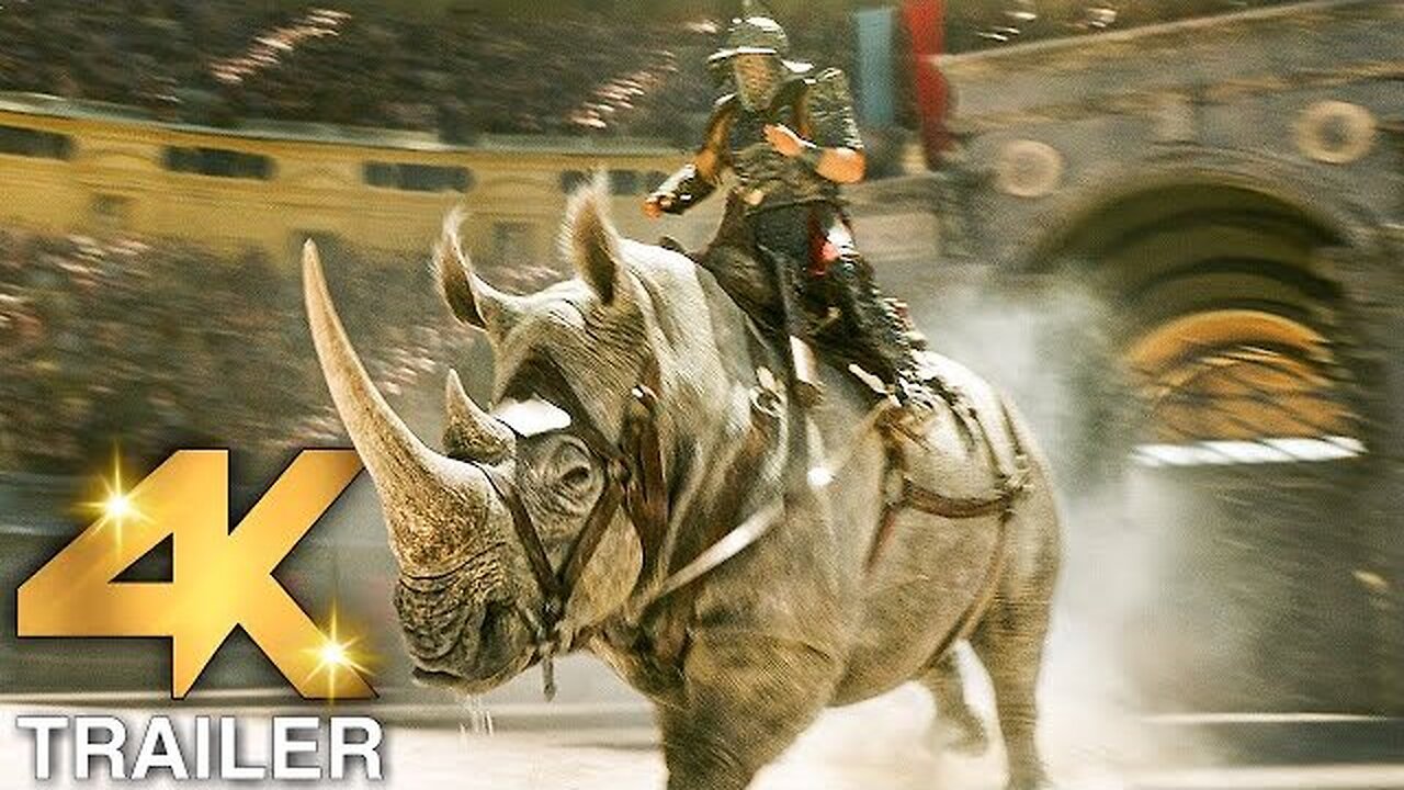 GLADIATOR 2 Trailer 2 (4K ULTRA HD) 2024